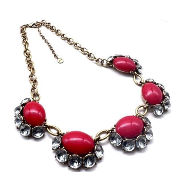Stella & Dot Cherry Red Retired Mae Necklace - Picture 7 of 9